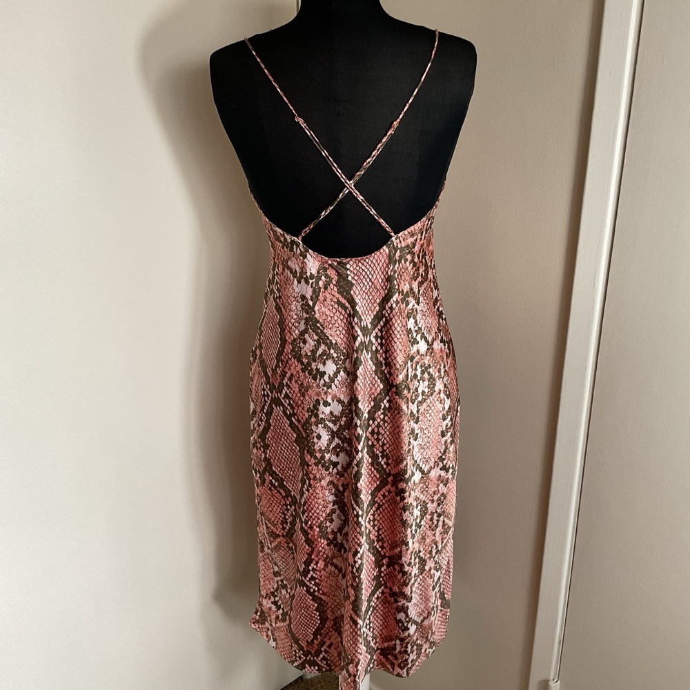 Victoria’s Secret Pink Brown Snake Print Spaghetti Strap Sundress Size S - Picture 9 of 9